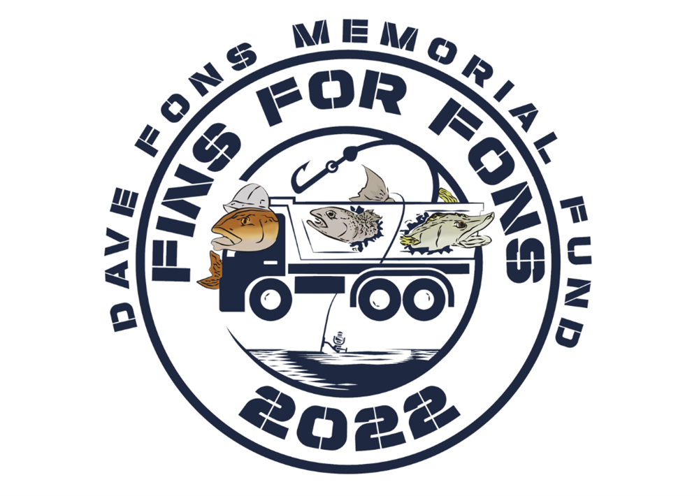 Fins for Fons Fishing Tournament Logo 2022